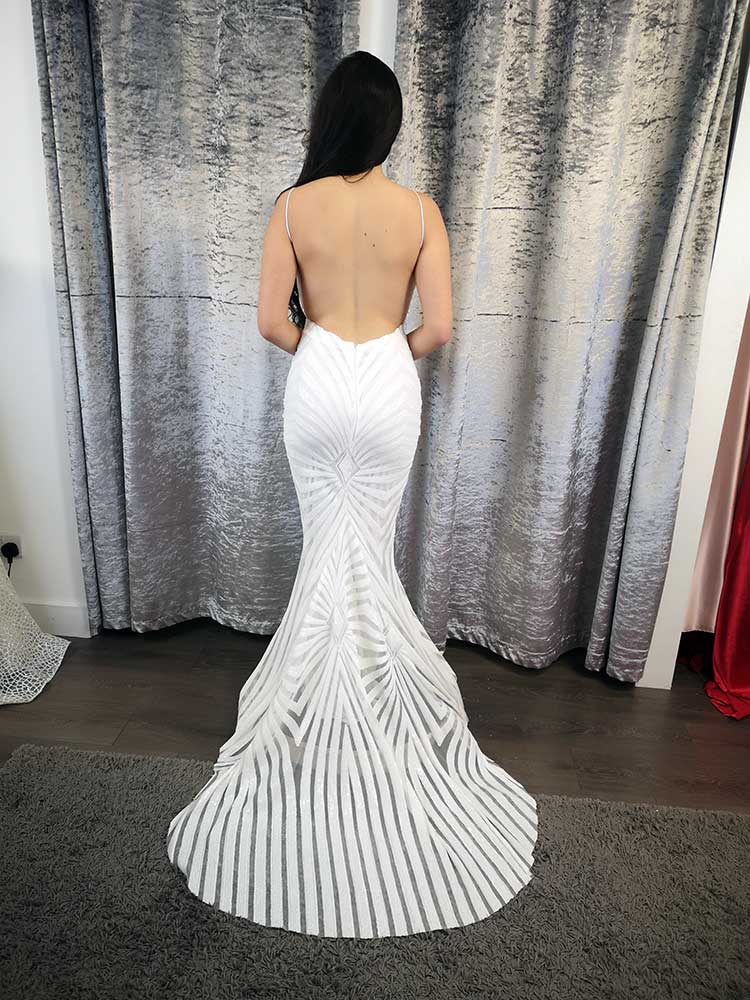 Shia White Sequin Dress Debs Dresses Obsession Bridal